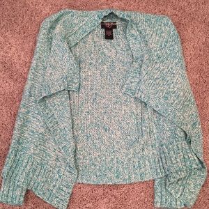 Green/ blue cardigan